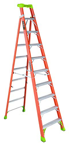 Louisville Ladder 10-foot Fiberglass Cross Step Ladder, 300-Pound Load Capacity, Type IA, FXS1510