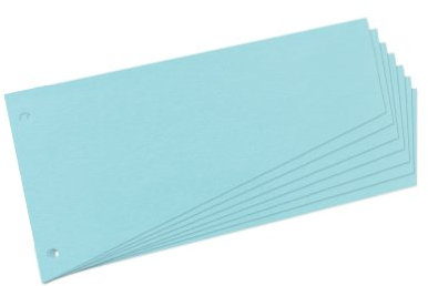 Herlitz Trennstreifen Trapez 230 x 120 mm (200 Stück, blau)