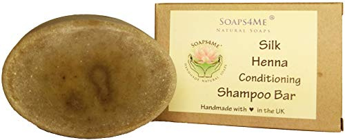 ATTIS Handmade Silk Henna Conditioning Shampoo Bar | with Amla | Tea Tree & Orange Essential Oils | Sulfate Free | For Men & Women