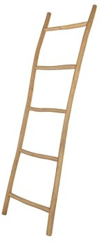 Massivmoebel24.de Dekoleiter Teak 50x5x180 Natur unbehandelt Bassano #135