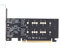 Erweiterungskarte PCI Express 3.0 2 Port SSD X16 zu M.2 NVME SSD M.2 Festplattenerweiterungskarte PCI Express 3.0 X16 Steckplatz Motherboard für PC Desktop Computer