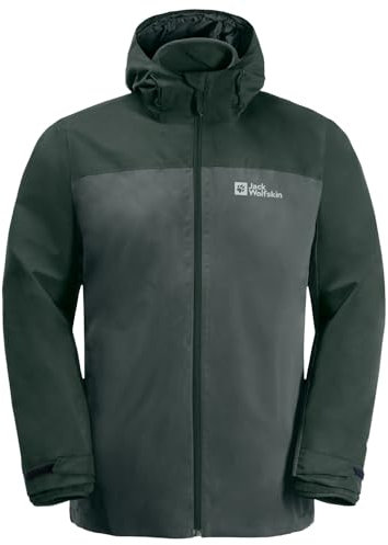 Jack Wolfskin Herren Taubenberg 3in1 Jkt M, Slate Green, 4XL EU
