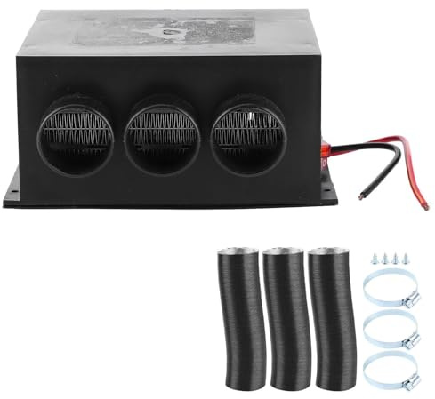 Yosoo Health Gear Car Heater, 12V 400-600W Portable Vehicle Heater 3 Hole Winter Fast Heating Fan Warmer Windshield Defogger Defroster Fog Removing