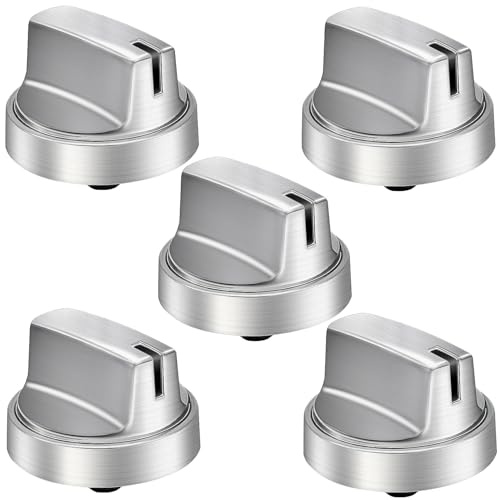 Upgraded WB03X29300 for GE Gas Stove Knobs, Cooktop Knob Replace for GE Part Number WB03X29300 AP6301265 4585904, Replacement Knob for Burner Stove JGP3030SL1SS JGP3030SL2SS JGP3036SL1SS, 5 Pack