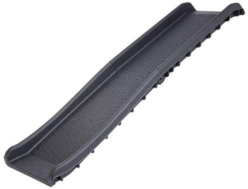 Klappbare Hunderampe Einstiegshilfe Hundetreppe schwarz 156 x 40 x 13 cm