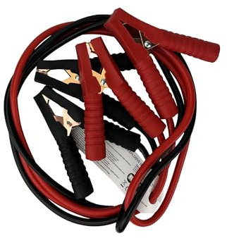 Sakura 200 Amp 2M Length Booster Cables Jump Leads Flat Battery Breakdown Rescue Cars Vehicles Up To 2.0 Litres 2000Cc Red Black Colour Coded Clamps Storage Bag