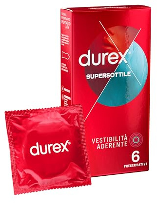 Durex Contatto Comfort Profilattici, 6 Preservativi