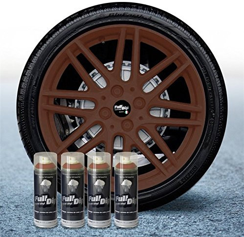 Sophisticauto 4 Stück Full Dip Camo Militär Braun Matt Pelable 400 ml …