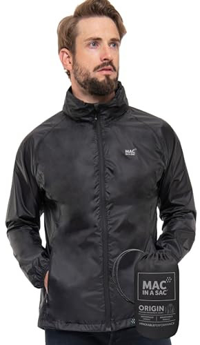 Mac In einem Sac Unisex Herkunft 2 wasserdichter Jacket - Jet Schwarz - XL