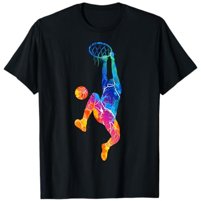 Basketball Sport Coloré Joueur De Basketball T-Shirt