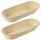 Westmark 2 Gärkörbchen, Für ca. 1500-2000g Brotteig, Oval, Länge: 39,5 cm, Peddigrohr, Hellbeige, 320222E3