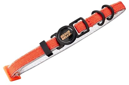 Beaus Bells - Recycled Cotton Cat Collar | Reflective, Anti-Fray, Water-Repellent, Breakaway Buckle