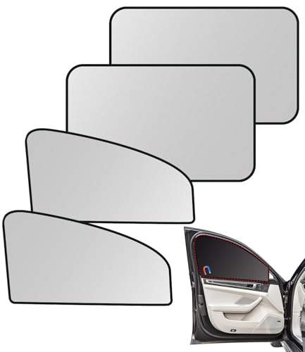 XIYUANFA Parasol de Coche Magnético para Seat/Cupra ATECA Baujahr 2016-2024, Parasol Coche Lateral Ventana Lateral Protección UV Et Solar Cortinas Accesorios para Coche,Silver