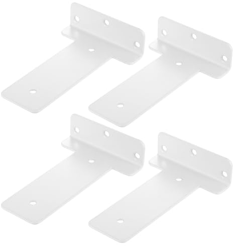 4 Pz Staffe Per Mensole Pesanti, 15Cm Supporti Per Mensole, Reggimensola | Supporti Per Scaffali, Staffe A L ，Biance