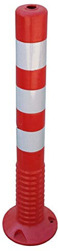 SNS SAFETY LTD Dissuasore Stradali, in Plastica Flessibile, Rosso, 75 cm (Pacco da 1)