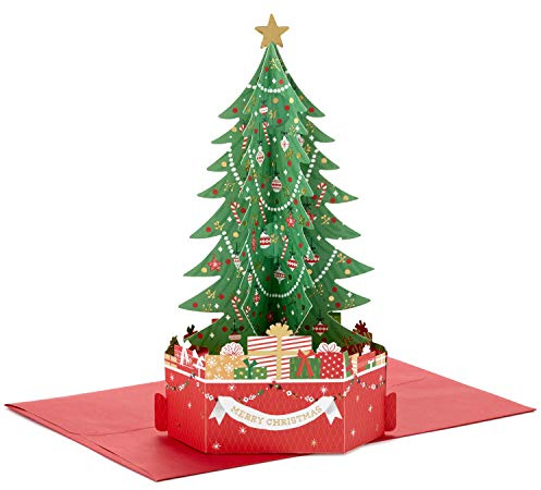 Hallmark Paper Wonder Displayable Pop Up Christmas Card (Christmas Tree)