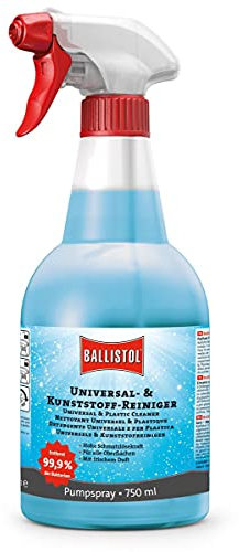 BALLISTOL 25075 - Detergente universale e per plastica, 750 ml, scioglie fuliggine, grasso, olio, nicotina e resti di insetti, disinfettante