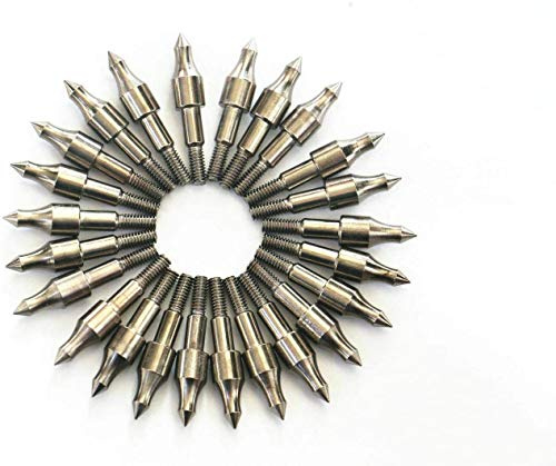 UUPA Broadhead 12pcs Arrowhead Arrow Tip 100 Grain Archery Field Points Praxistipps, Archery Target Practice Hunting Arrow Tip for Recurve, Compound Bow Crossbow, Screw-in 100 Grain