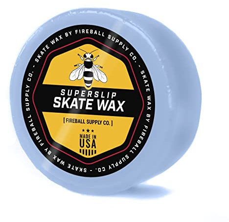 Fireball SuperSlip Pro Skateboard Wax for Rails - USA Made Skate Curb Wax for Scooters Aggressive Inline and Skateboards - Custom Formula Professional Skate Wax (Cloud)