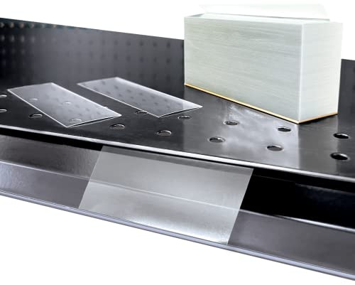 Price Data Channel Label Holder Chips, Clear Plastic Tags, 2.25 L x 1.25 H, 10 Mil Thick, Gondola Shelf Edge, Reusable, Made for Point of Purchase Shelf Molding by Clip Strip Corp.