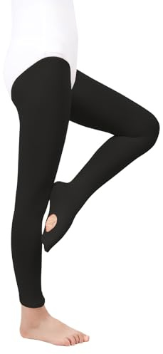 MYSSUCI Calze Danza Classica Per Bambina e Donna 90 Denari Collant Convertibili 1 Paia (IT, Testo, S, Regular, Regular, Nero)