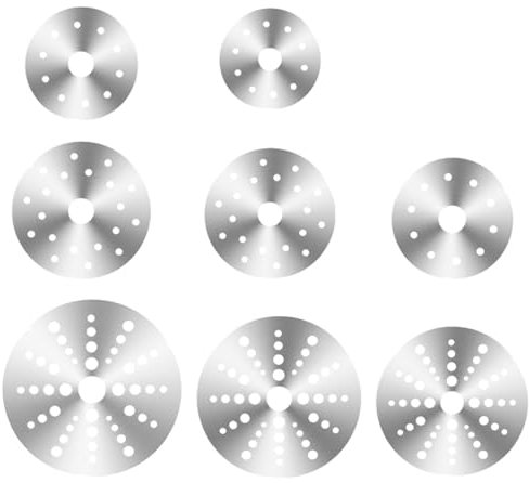 WIIYENA Plaque d'adaptation en acier inoxydable pour cuisinière à induction 12,3 cm, 13 cm, 13,8 cm, 14,8 cm, 16,5 cm, 18 cm (23 cm)