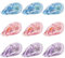 Glue Tape Roller, 9Pcs Glue Roller Double Sided Tape Dispenser Scrapbook Tape Transparent Scrapbook Accessories for School Home DIY Crafting Gift Wrapping