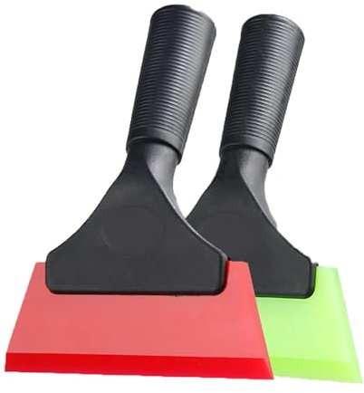 Spatola Gomma Tergivetro,2 PCS Tergivetro Auto Tergivetro Multiuso Tira Acqua Pavimenti Tergicristallo Specchi Tergipavimento Piccolo per Vetri Specchi Cabina de Bagno