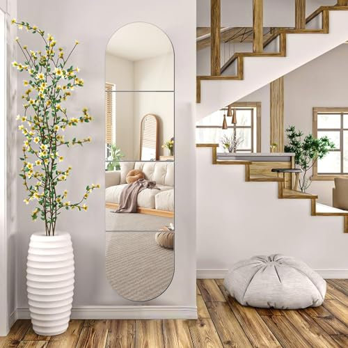 4 Stück Spiegelfliesen Selbstklebend 30x30 cm Fliesenspiegel Selbstklebend Spiegelfliesen zum Aufkleben Türspiegel Wandspiegel Selbstklebend Klebespiegel Wand Spiegelfolie Dekospiegel Büro Bad Zuhause