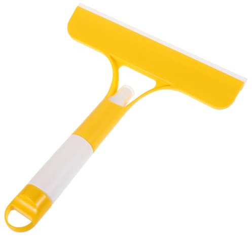 Garneck Bathroom Glass Cleaning Brush Spray Wiper Brush for Windows Mirrors Windshields