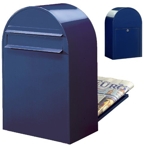 Bobi Classic B Briefkasten RAL 5003 blau Zaunbriefkasten