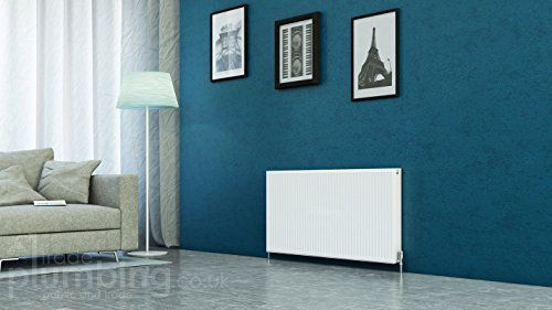 K-Rad Kompact Type 21 Double Panel Single Convector Radiator H600mm x W1300mm White
