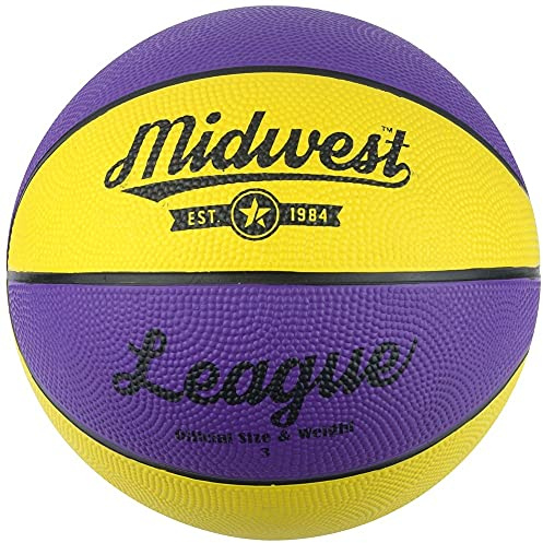 Midwest League Basketball 6 Yellow/Purple