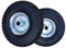 2 x FROSAL PU Rad Bollerwagen Sackkarre | Ersatzrad | Reifen | 260 mm Pannensicher, 3.00-4 | 20 mm Achse | Sackkarrenrad Stahlfelge silber