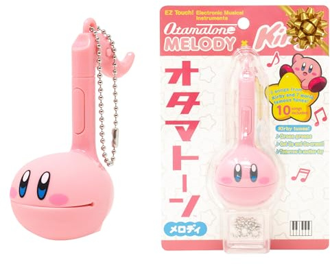 Otamatone Melody [Special Edition Nintendo Kirby] - Fun Japanese Electronic Musical Kids Toy Synthesizer Instrument by Maywa Denki [Includes Keychain Attachment and English Instructions]