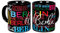 Tasse Mug Cup Berlin Schriftzug Neon Souvenir (Schwarz)