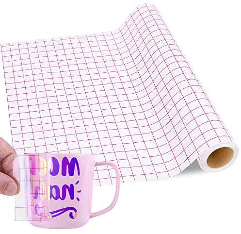 Prime Vinyl Transfer Tape for Vinyl -12 x 11 ft (30.48 * 335.5cm) - Clear Transfer Tape for Vinyl Paper for Sall Cutting Machines, Adhesive Vinyl, Decals
