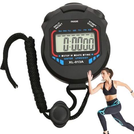Cronometro Portatile Con Timer Sportivo - Orologio Digitale Da Tasca Con Ampio Display, Conto Alla Rovescia e Funzione Di Allarme Per Allenator