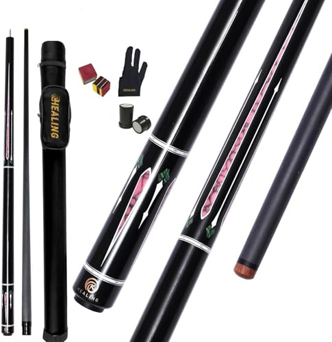 Kolfiber biljardkö, 147 cm Break Cue, 3-Tooth Connector, biljardmontering 1/2 gemensam, handgjord rak för 8 bollar/9 boll 12 oz