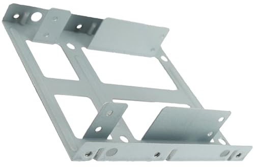 Soporte adaptador de unidad de 2.5 a 3.5 pulgadas optimizado para PC NAS gestión del calor, fácil instalación, marco de montaje de metal para PC