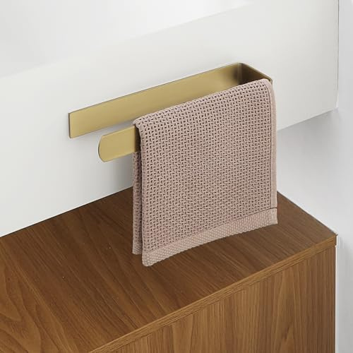 Mooche Porte Serviette Salle de Bain 22.5 CM, en Acier Inoxydable, Doré | Barres Porte-Serviettes Support Mural,, Porte Serviette de Bain Antirouille et Durable