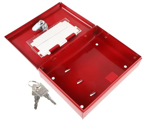 Toddmomy Cassetta Chiavi Parete per Emergenza con Serratura Scatola Portachiavi Sicura per Porte e Finestre Contenitore Chiavi per Estintori Montaggio Muro Facile per Casa e Ufficio
