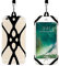 Remeel Handy Lanyard mit universalem Handyhülle Halter aus Silikon für iPhone Samsung Nokia Motorola Huawei und auch für alle Größen von Smartphones (Schwarz)