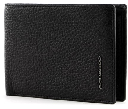 Piquadro Modus Portafoglio da uomo in pelle con flap portadocumenti a due scomparti e schermatura RFID
