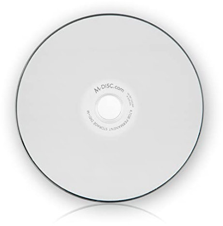 M-Disc DVD 4,7 GB | Langzeitarchivierung | 1000 Jahre Lebensdauer | Hitze- und wasserbeständig | weiß Inkjet bedruckbar | 25er Spindel