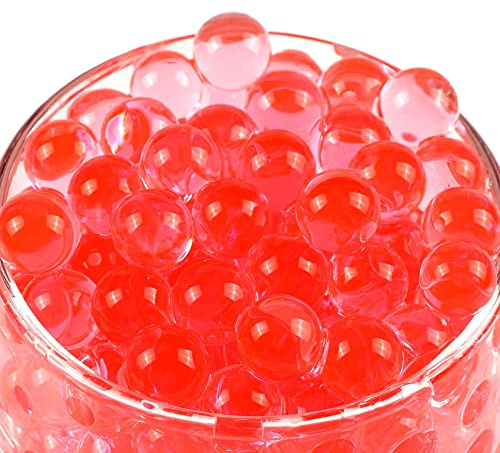 VICZON Perlas de agua 10000 piezas, perlas de gel para flores y plantas, perlas de agua reutilizables, decoración, relleno de plantas, color rosa