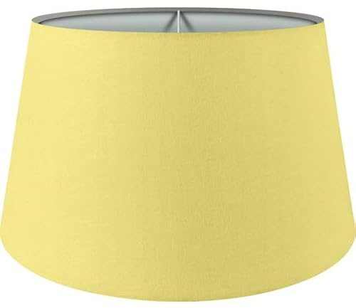 Wogati® Premium Lampenschirm E14/E27 Baumwolle | verschiedene Größen & Farben | Farbe: Gelb/Größe: XL | Lampenschirm Stehlampe + Lampenschirm Hängelampe + Lampenschirm für Tischlampe