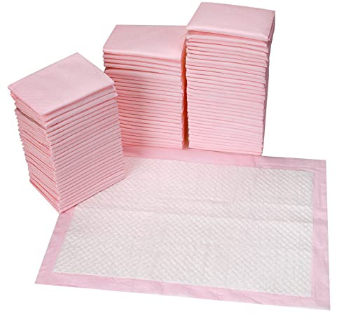 Almohadillas cambiadoras desechables, 80 unidades, almohadillas para cambiar la incontinencia del bebé, ultra suaves, superabsorbentes, impermeables, 18 x 18 pulgadas