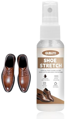 100ml Espray de Estiramiento, Spray Dilatador Zapatos, Suavizante de Zapatos de Cuero, Spray Ante Zapatos, Espray Elástico, Aumenta la Elasticidad en Zapatos de Cuero, Ideal para Suavizar Cuero