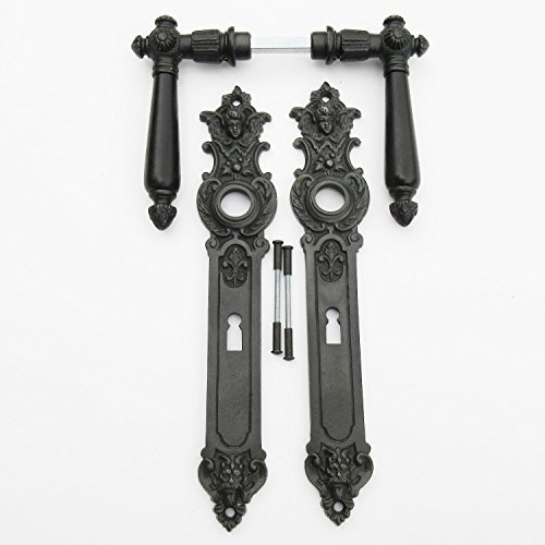 Zimmertür Beschlag Gründerzeit Engel & Teufel Gusseisen #5-2-BB-GE